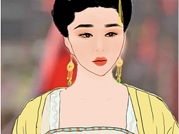 挑战画100个美女-贵妃