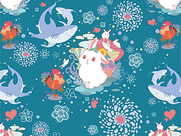 美颜冻干猫粮包装插画