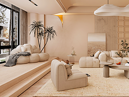 奶油风家装效果图