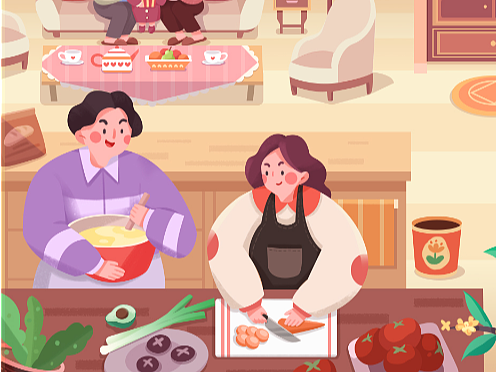 温馨的家（个人主页-ZNjEwODA4MTI=） - 艺术插画 - 站酷设计师哈米瓜甜原创素材 - 站酷ZCOOL