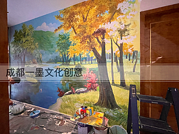 写实壁画 写实手绘