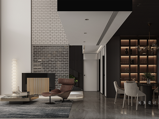 现代别墅设计中，黑白灰色调成为了一种时尚高雅的选择