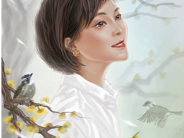 人物头像板绘练习——冬之腊梅