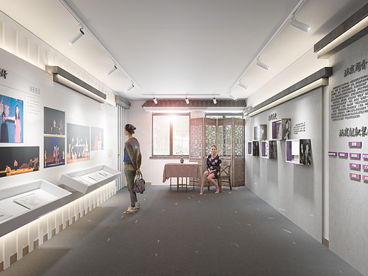 杭师大流霞剧社廊道设计