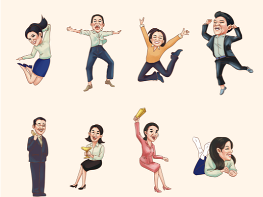 平安微生活司庆插画合集