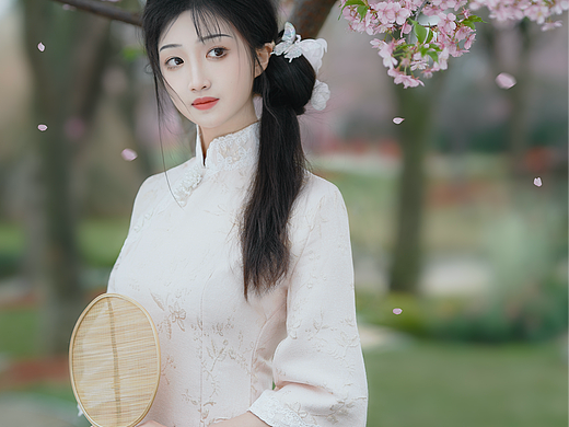 春日樱花旗袍写真