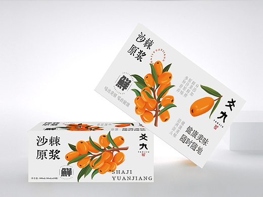 爻九-沙棘原浆/包装设计