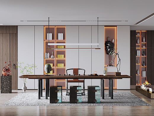 新中式书房茶室