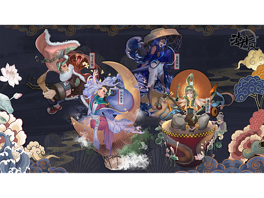 潮风——潮汕地区非遗人物插画设计