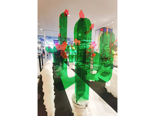 非标定制回形亚克力装饰大厅艺术创意工程装饰