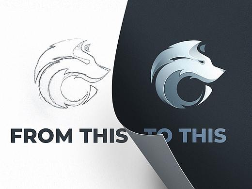 How to Design a Wolf Logo from Rough Sketch to Vector