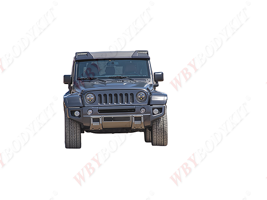 吉普牧马人改装HOFELE霍菲勒前挡顶翼尾翼顶灯定风翼