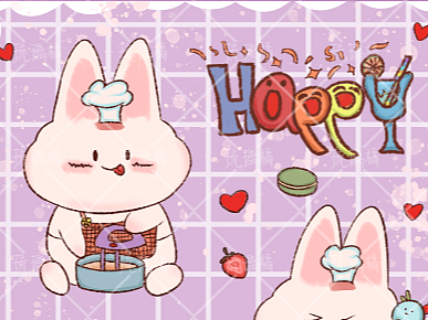 兔子甜品师贴纸