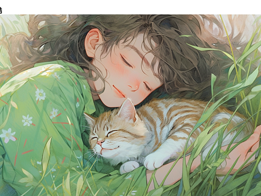 和我的猫咪一起躺平