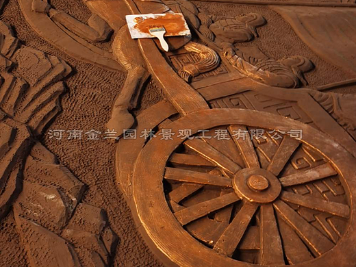 玻璃钢仿铜效果制作