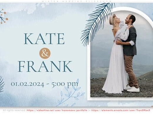 AE模板 | 创意时尚冬季婚礼回忆旅行照片动态动画片头