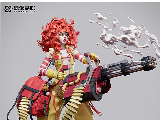 高精度3D角色实训职业向进阶班学员作品--小文儿