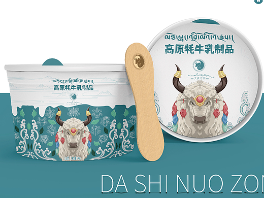 【高原牦牛乳制品 x 包装设计】#藏式包装设计