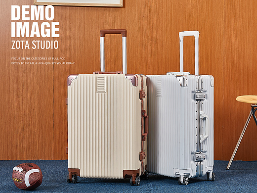 『场景』简洁墙景-行李箱静物拍摄