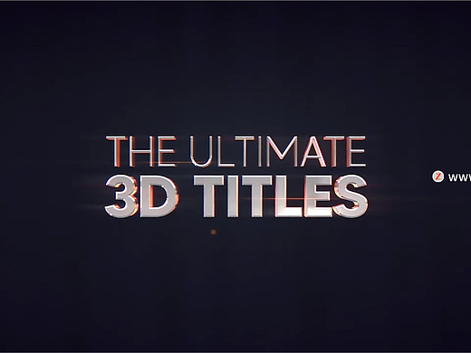 FCPX插件：37个史诗震撼三维文字标题动画Ultimate 3D Titles