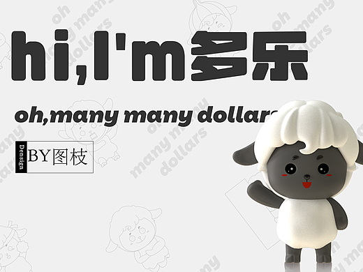 黑羊多乐IP卡通吉祥物设计