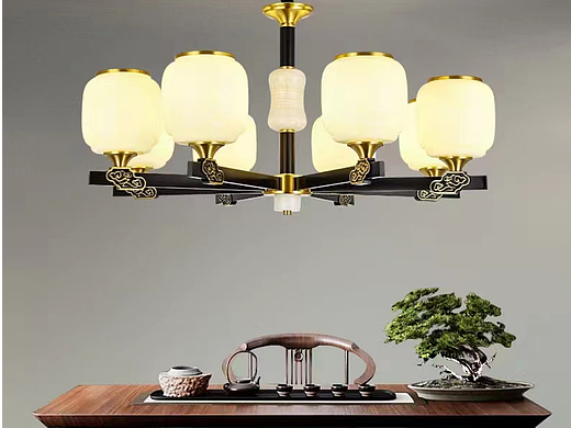新中式灯具 有您喜欢的吗？ 跟您的房屋搭配吗？