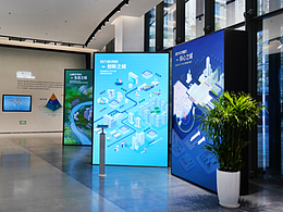 展厅立体造型灯光联动展板设计（2.5d画面)