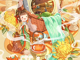插画-美食