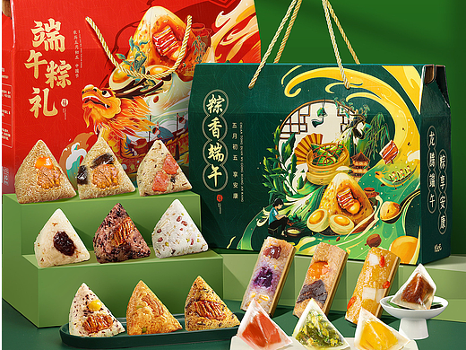 端午礼盒设计及产品包装设计/摄影效果
