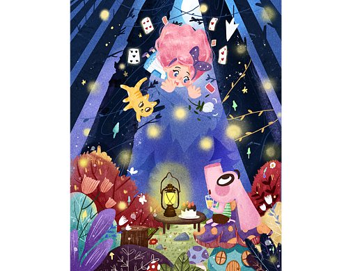 掉进动物世界的少女