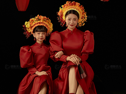 新品亲子簪花系列-东方美人
