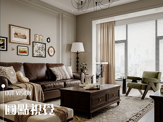 江湾 | 效果图表现 - 简美式