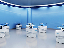 異形結(jié)構(gòu)無人機展廳