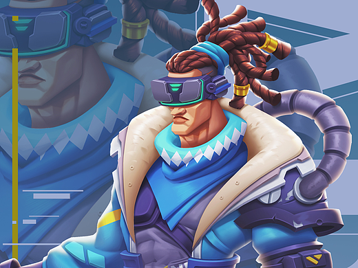 角色练习-插着管子的剑士