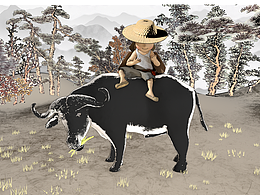 清明時節(jié)雨紛紛，牧童遙指杏花村！