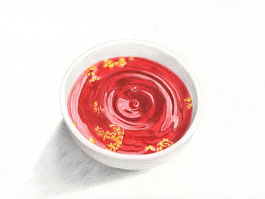 驴大萌彩铅手绘—老北京酸梅汤