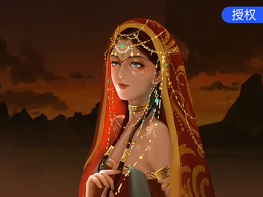 人物立绘之西域女子