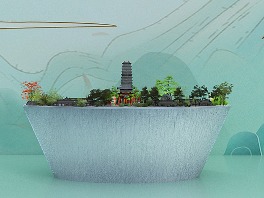 雁塔晨钟景观台