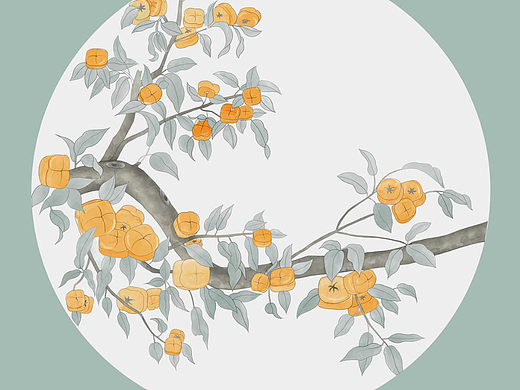 柿柿如意手绘画