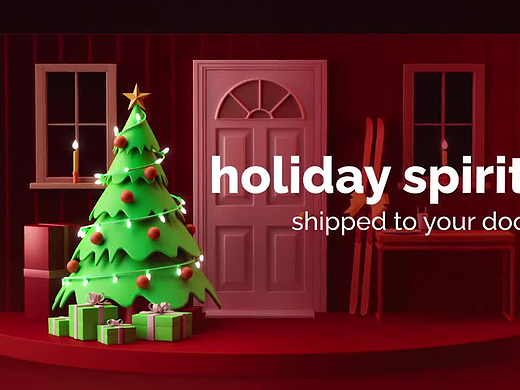 AE模板 | 3D假日送货问候宣传片