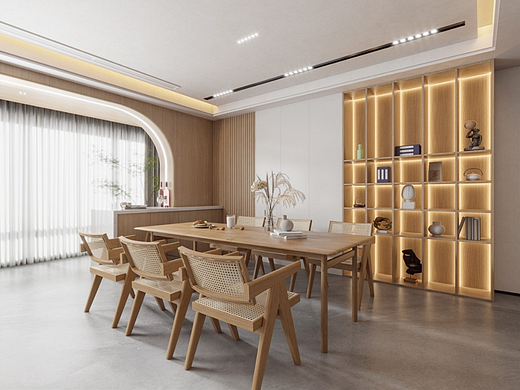 原木風客餐廳（個人主頁-ZNjY5NjcyNDA=） - 家裝設計 - 站酷設計師xiaoguotu6607原創(chuàng)素材 - 站酷ZCOOL