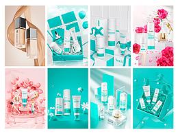 护肤品美妆C4D建模商业海报