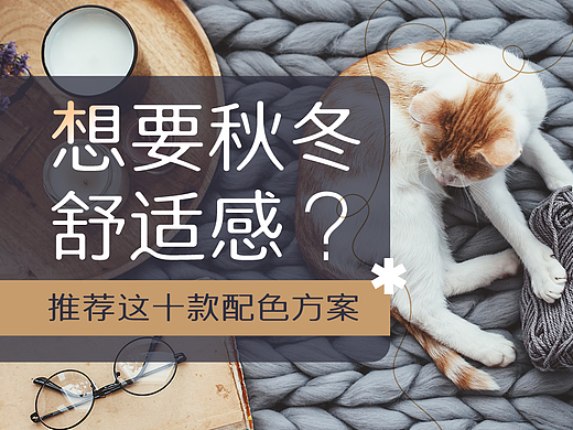 想要秋冬舒适感？推荐这十款配色方案！