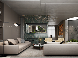 轻奢客餐厅—白龙马效果图