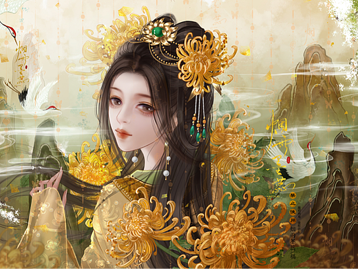 十二花神——十一月菊花