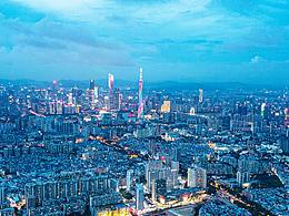 广州塔夜景延时航拍