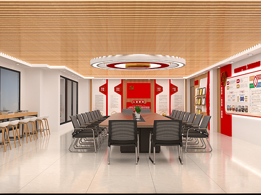 社区党建活动室（个人主页-ZNjY5NzE4ODQ=） - 建筑/空间 - 站酷设计师即刻就启程原创素材 - 站酷ZCOOL