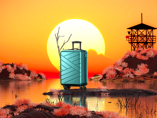 岩石行李箱（个人主页-ZNjEzMTA0NjA=） - 场景 - 站酷设计师尘缘666原创素材 - 站酷ZCOOL