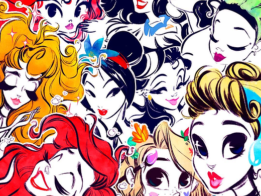 #WOW 迪士尼公主系列|精选插画汇总