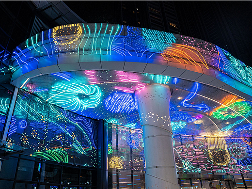 商场美陈-潮流艺术灯饰画